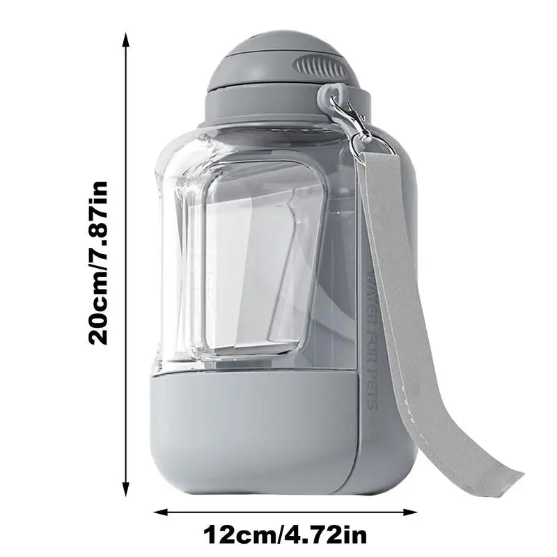 Bouteille d'eau portable pour chiens Bouteille à boire pour chien pour voyage Distributeur d'eau pour chien de grande capacité 2 en 1 Bol à boire pour chiot Fuite