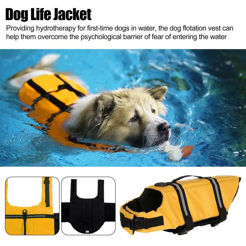 Gilet de sauvetage pour chiens Maillot de bain réfléchissant à haute flottabilité.