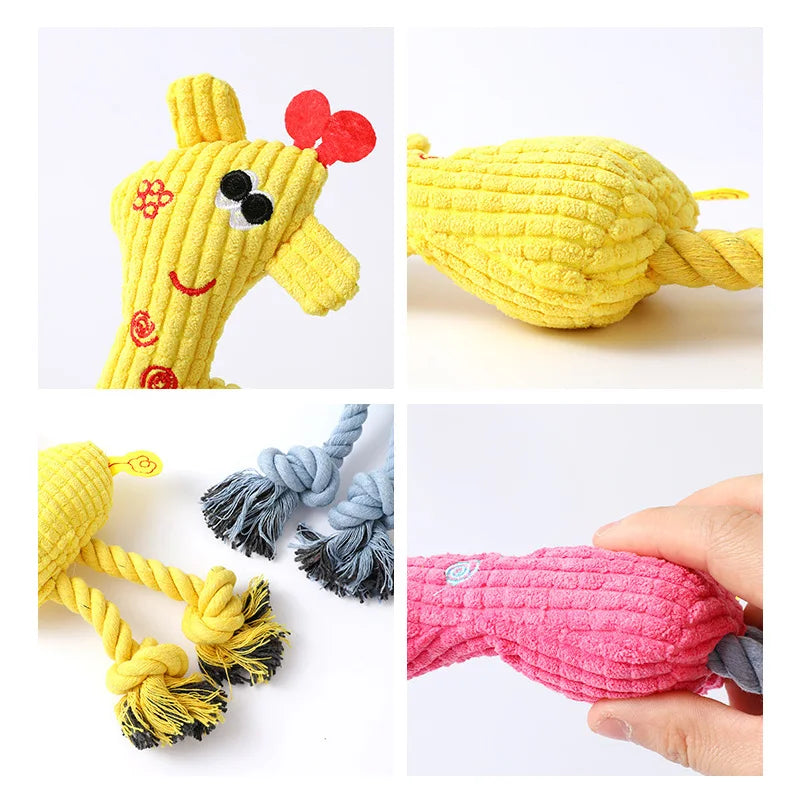 Jouets couineurs, peluches, jouets interactifs pour chiots et petits chiens.