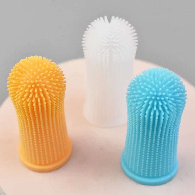 Brosse à dents en Silicone pour animaux de compagnie, nettoyage buccal pour animaux de compagnie, brosse à doigts pour chien, prévention du calcul, mauvaise haleine, soins pour chiens et chats