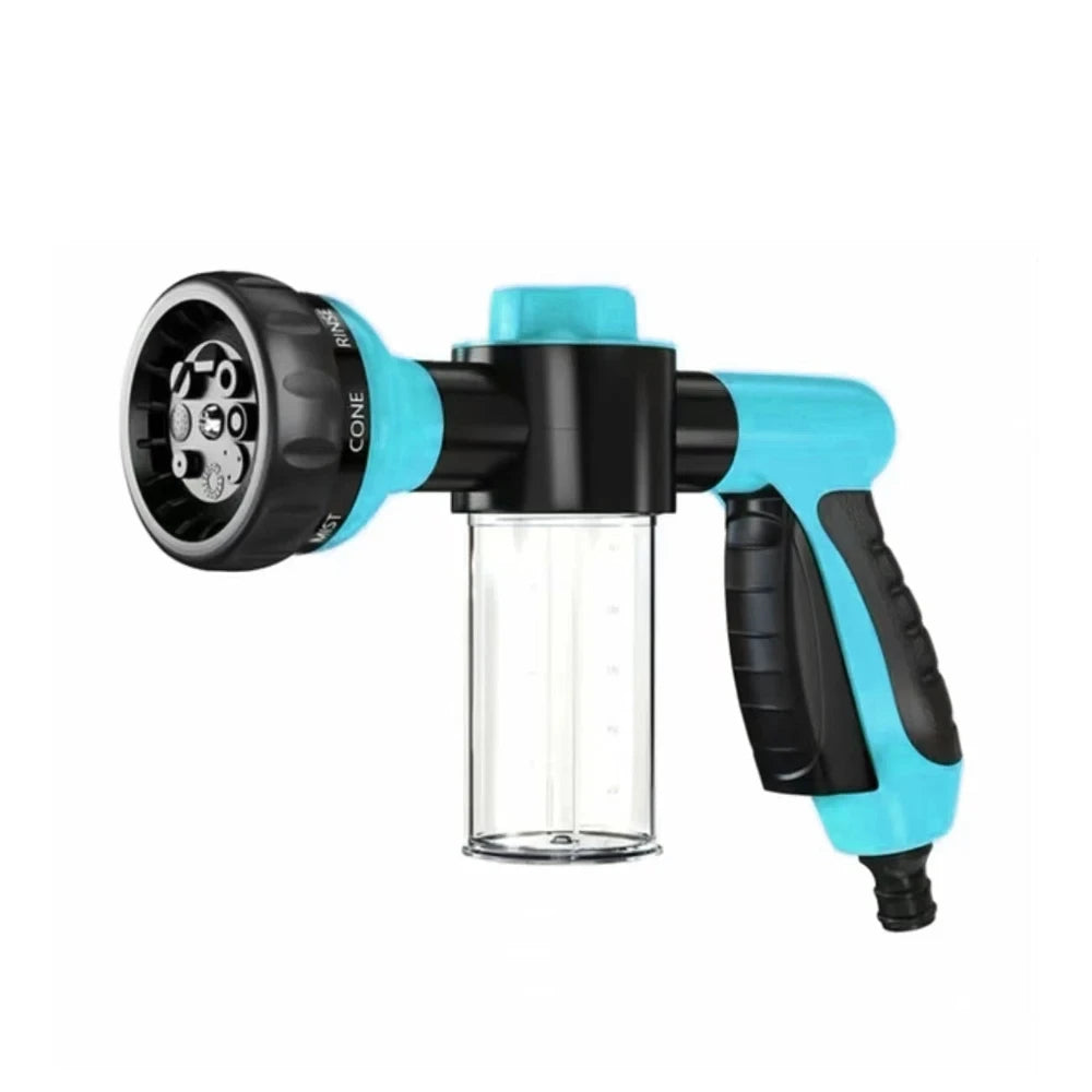 Dog Shower Sprayer 8 in 1 Garden Car Sprayer Gun High-pressure Hose Attachment Soap Dispenser Bottle Nozzle Sprayer Shower Tool