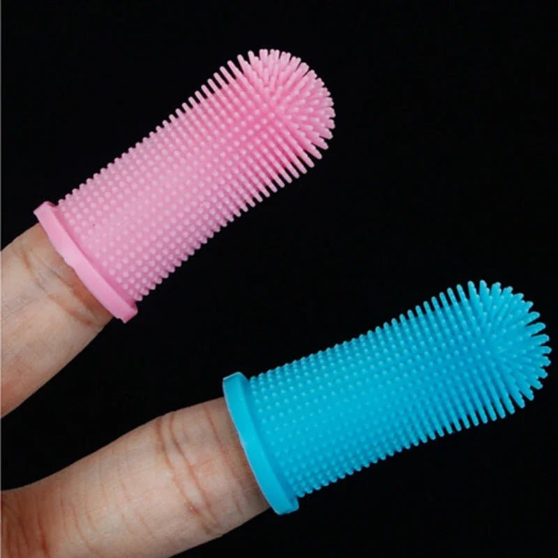 Brosse à dents en Silicone pour animaux de compagnie, nettoyage buccal pour animaux de compagnie, brosse à doigts pour chien, prévention du calcul, mauvaise haleine, soins pour chiens et chats