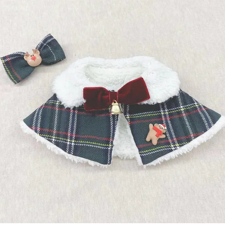 Dog Christmas Scarf Clothing Autumn/Winter New Year Pet Clothing Cat Shawl Necklace Teddy Maltese Dog Puppy Cloak Pet Clothes