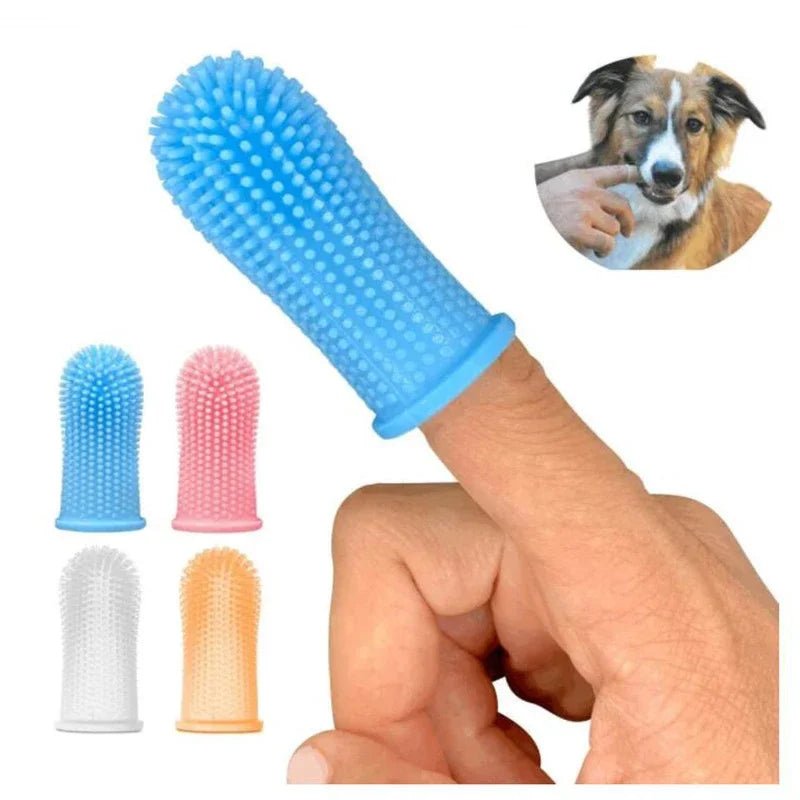 Brosse à dents en Silicone pour animaux de compagnie, nettoyage buccal pour animaux de compagnie, brosse à doigts pour chien, prévention du calcul, mauvaise haleine, soins pour chiens et chats